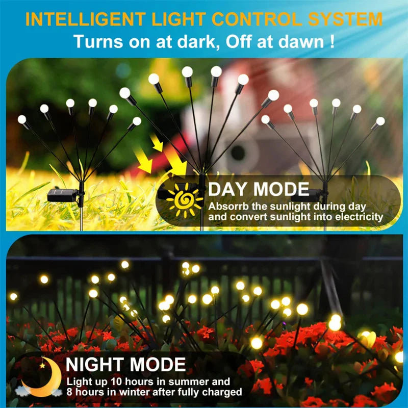 LED Firefly Lights Solar Powered (06 LEDs)